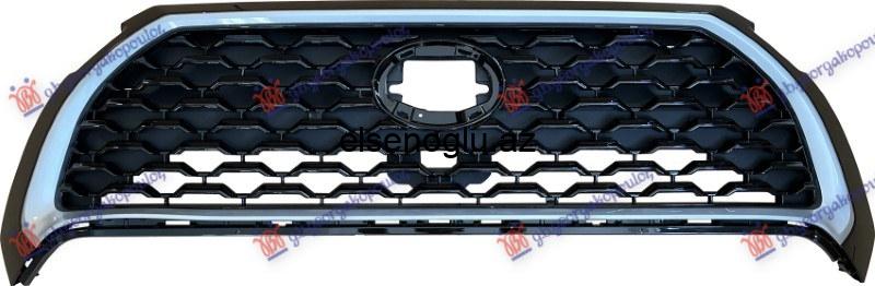 53100-0A090 — Toyota Corolla Cross 2022– Ön Barmaqlıq (Gümüş rəng, kamera yeri olan)