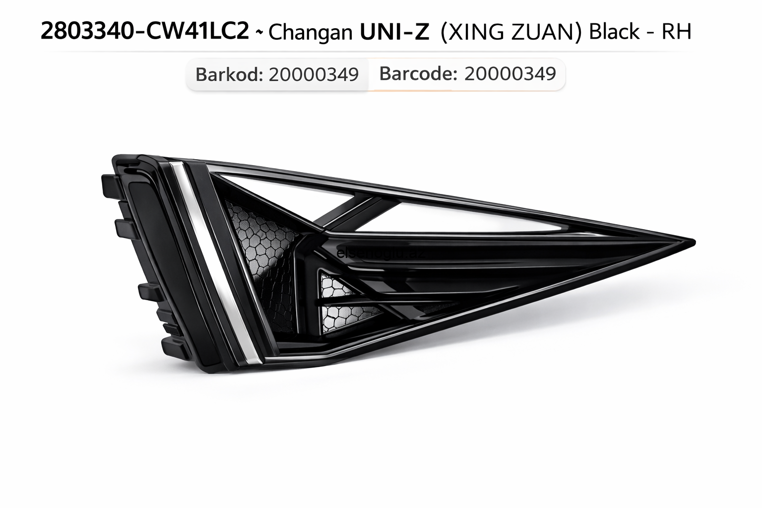 2803340-CW41LC2 – Changan UNI-Z ön sağ duman farası çərçivəsi (qara)