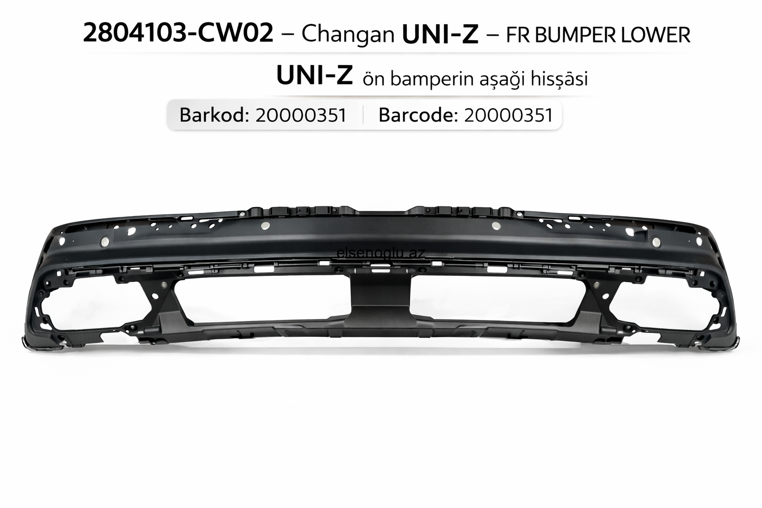 2804103-CW02 – Changan UNI-Z Arxa bamperin aşağı hissəsi (4 radar)