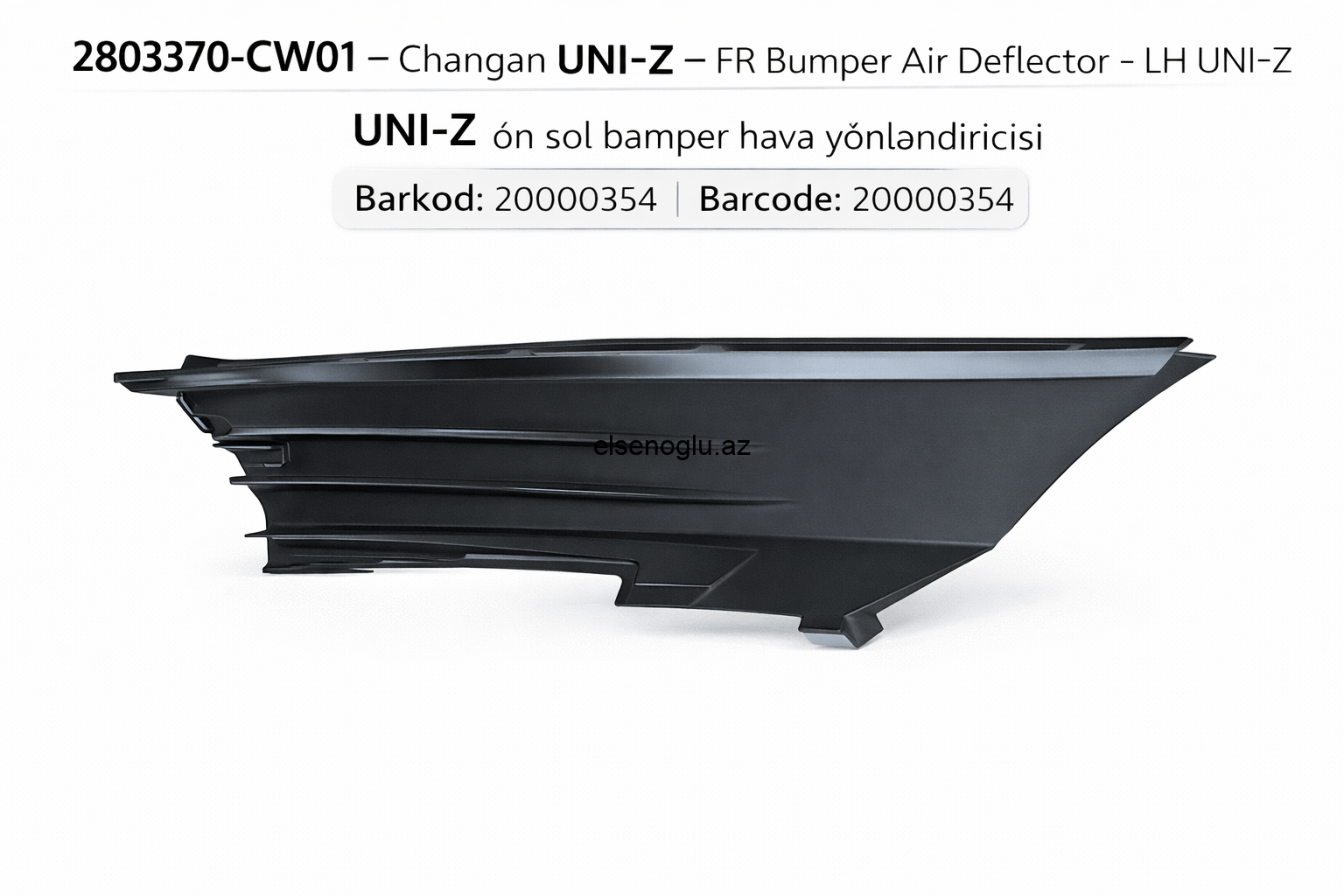 2803370-CW01 – Changan UNI-Z ön sol bamper hava yönləndiricisi